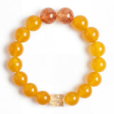 Yellow Agate & Brazilian Citrine Bracelet