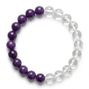 Sugilite & Clear Quartz Bracelet