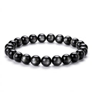 Silver Sheen Obsidian Bracelet