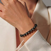 Silver Sheen Obsidian Bracelet
