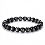 Silver Sheen Obsidian Bracelet