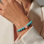 Rose Quartz & Turquoise Bracelet