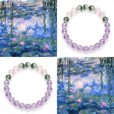 Water Lilies-Impressionist Gemstone Bracelet